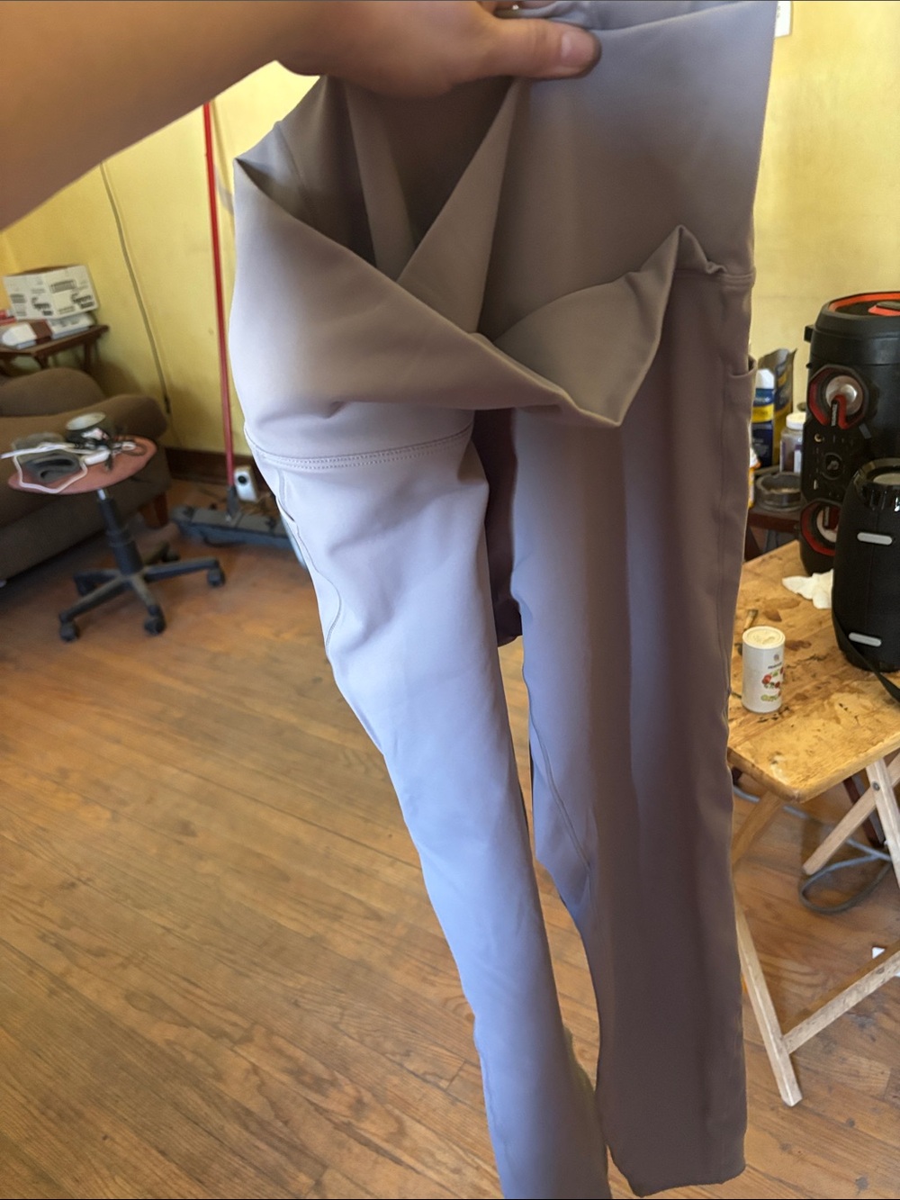 HALARA Lavender Gray High-Waist Leggings